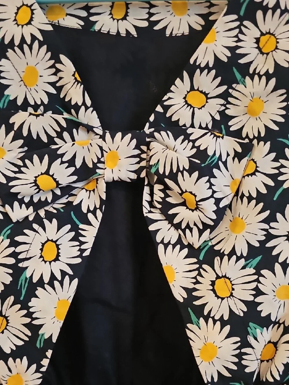 J Crew Crewcuts Navy Daisy-Print Elastic-Waist Casual Dress Girls 10